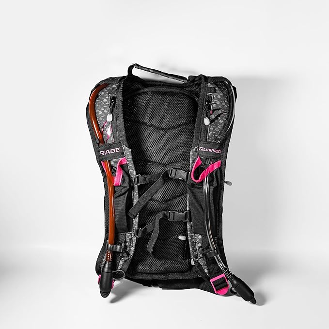 RAVERUNNER® Dino Festival Water Backpack - Dual Chamber Hydration - 3L Insulated Water Backpack for Raves, Festivals, Hiking, Running - Festival Hydration Pack for Hydration Backpack Rave-StrideForce Fitness