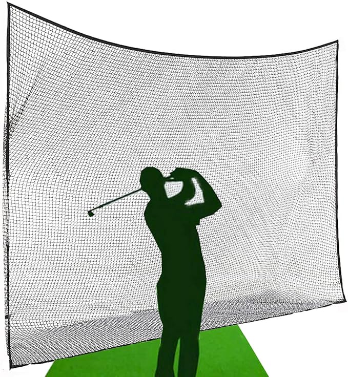 10ft, 15ft, 25ft Sports Practice Netting Sturdy Net Hitting Throwing Pitching Net 150LB Impact Hit Tested Nylon Mesh Netting for Golf, Baseball, Softball, Hockey, Soccer, LAX-StrideForce Fitness