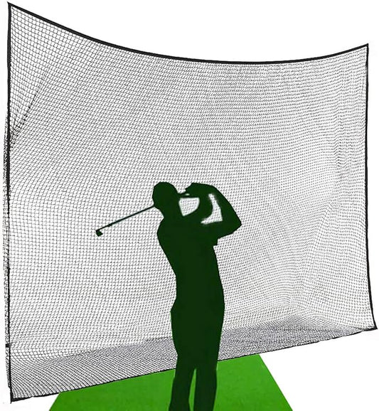 10ft, 15ft, 25ft Sports Practice Netting Sturdy Net Hitting Throwing Pitching Net 150LB Impact Hit Tested Nylon Mesh Netting for Golf, Baseball, Softball, Hockey, Soccer, LAX-StrideForce Fitness