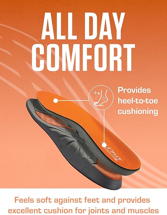 Sof Sole Insoles Men's ATHLETE Performance Full-Length Gel Shoe Insert-StrideForce Fitness