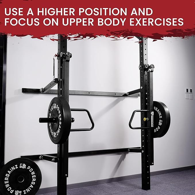 Upgraded Adjustable Jammer Arms, Lever Arms, Monolift Attachments Rated 600 LB Per Arm, Fits Racks at All Post Sizes and Hole Sizes, Pair-StrideForce Fitness