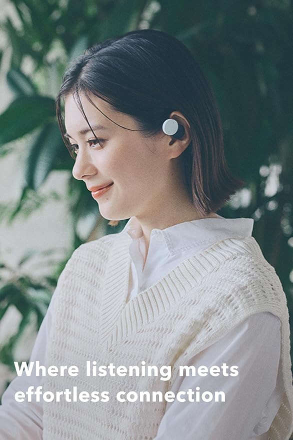 nwm DOTS Wireless On-Ear Speakers (Open Ear Earphones) Sound Leakage suppressed (PSZ Technology - Bone Conduction Alternative) with Optimal Microphone Function Designed in Japan | Mustard Yellow-StrideForce Fitness