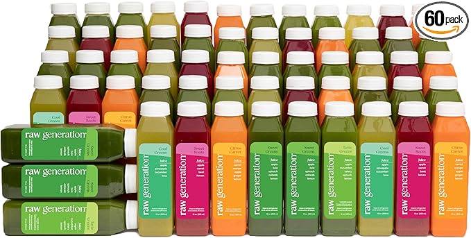 Raw Generation 10-Day Skinny Cleanse - Best Detox Juice Cleanse for Weight Management/Healthiest Way to Cleanse Your System/Jumpstart a Healthier Diet-StrideForce Fitness