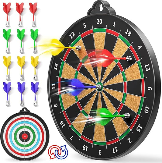 Magnetic Dart Board for Kids Indoor Outdoor Kids Games and Party Games, Christmas Birthday Gifts Toys for Boys Age 3-12-StrideForce Fitness
