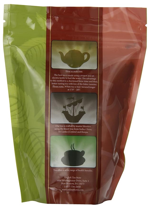 Dorian Grey Blend Black Loose Leaf Tea Pouches - 4oz | Earl Grey with Caramel and Floral Notes | Apple Calendula Elderblossom Infused | English Tea Store Inspired by Oscar Wilde-StrideForce Fitness