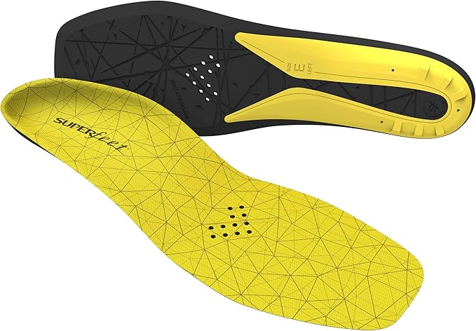 Superfeet Hockey Cushion Insoles - Foam Shoe Inserts for Skates - Professional Grade - Skate Size 9-10-StrideForce Fitness