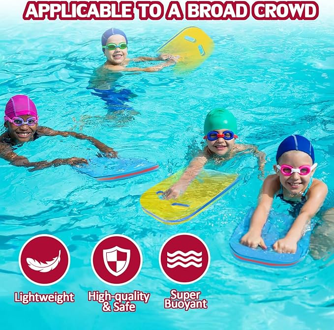 YIGUO 2PCS Swimming Kickboard for Adult & Kid, Kickboard Swimming Kick Board, Swimming Training Aid for Pool & Open Water, EVA Material-StrideForce Fitness