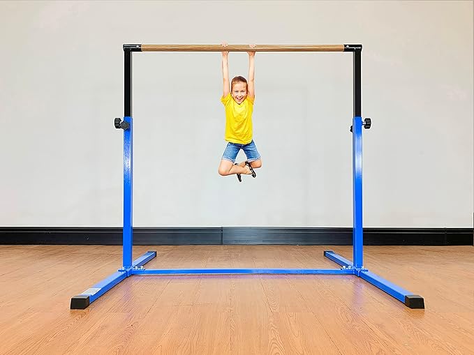 4FT/5FT Gymnastic Bar Set Gymnastics Horizontal Bar Gymnastics Kip Bar for Kids Home Use-StrideForce Fitness