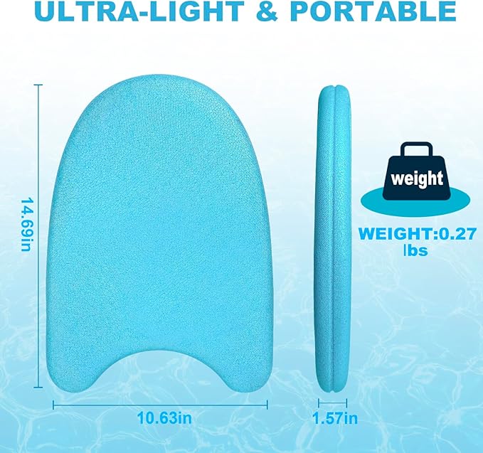 Swim Kickboard - EPP Material with Ultra-Lightweight and Great Buoyancy,Durability, Ideal for Beginners and Advanced Swimmers-StrideForce Fitness