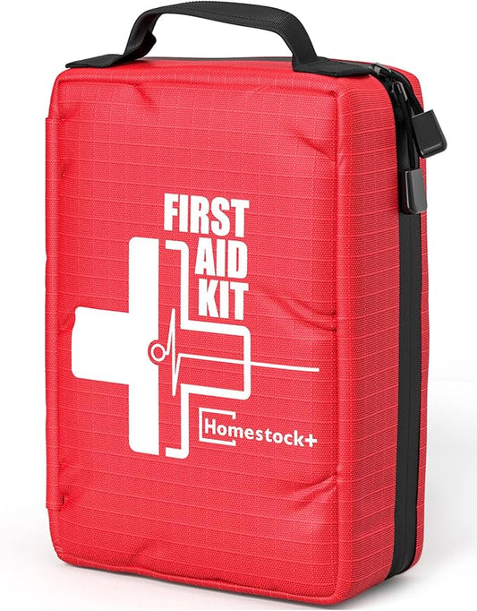 Small First aid Kits,Travel First Aid Kit with Labelled Compartments Molle System Compact Medical Kit for Car, Hiking, Backpacking, Camping, and Cycling-StrideForce Fitness