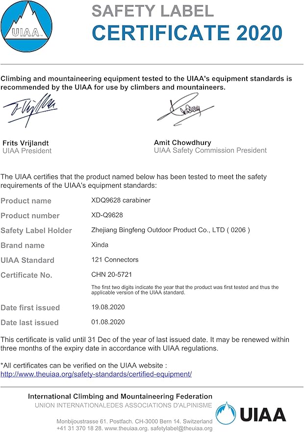 Screwgate Locking Carabiner Clip - Professional Rock Climbing Carabiner Screw Lock,Heavy Duty Carabiners for Climbing,Mountaineer,Hammock,Camping,Outdoor Equipment-StrideForce Fitness