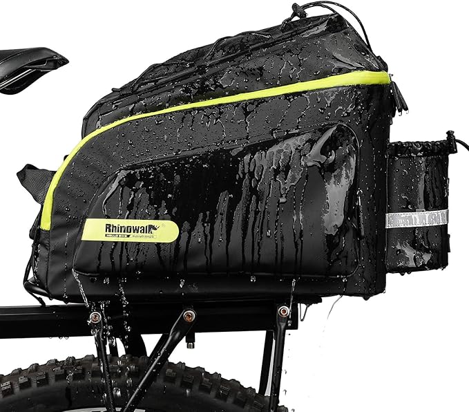 Rhinowalk Bike Bag Bike Trunk Bag Bike Pannier Bag,(for Bicycle Cargo Rack Saddle Bag Shoulder Bag Laptop Pannier Rack Bicycle Bag Professional Cycling Accessories)-StrideForce Fitness