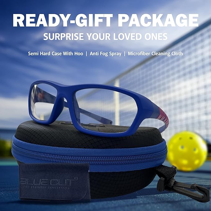 BLUE CUT Sports Protection Goggles, Photochromic Lenses Safety Glasses for Basketball, Pickleball and Outdoor Sports-StrideForce Fitness