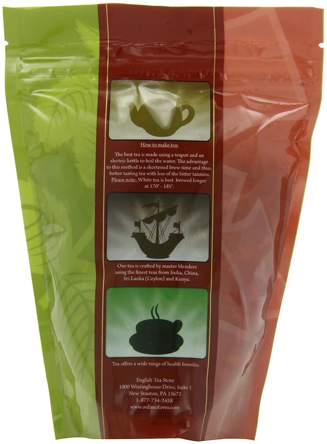Peach Apricot Loose Leaf Pouches - 4oz | Fruity Black Blend with Natural Flavors | Ceylon High Grown | Sweet Peach & Apricot Aroma | Resealable Pouch | Brew Hot or Iced-StrideForce Fitness