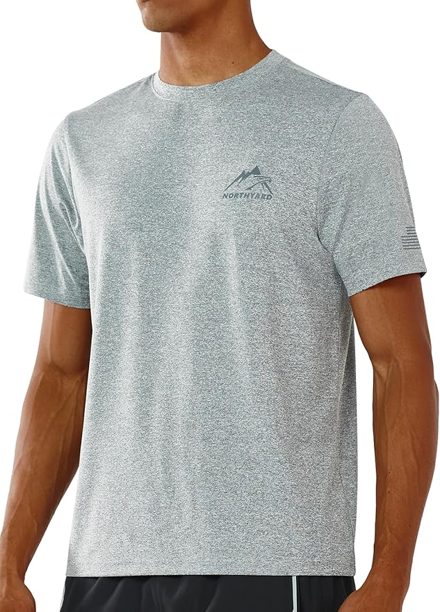 NORTHYARD Men's UPF 50+ Sun Protection Shirts Swim SPF UV Quick Dry Short Sleeve T-Shirts for Athletic Fishing Rash Guard-StrideForce Fitness
