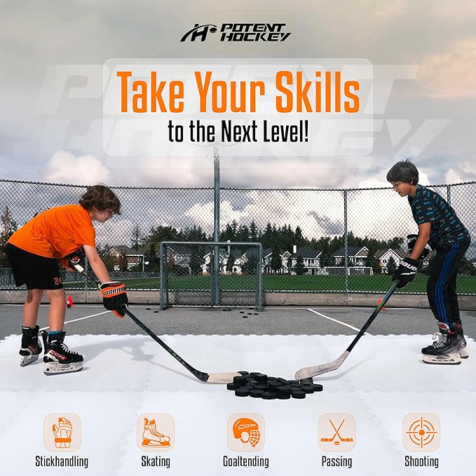 ArcticGlide Synthetic Ice Panels Pro, Easy-to-Assemble, Expandable Artificial Rink, Indoors/Outdoors - Hockey Training-StrideForce Fitness