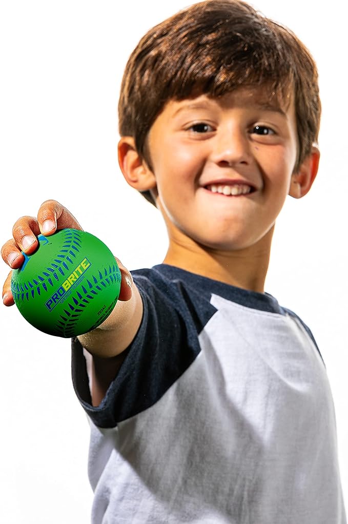 Franklin Sports - Pro Brite - Neon Rubber Teeball - MLB - Youth Tball - Baseball + Softball - Indoor & Outdoor Use-StrideForce Fitness