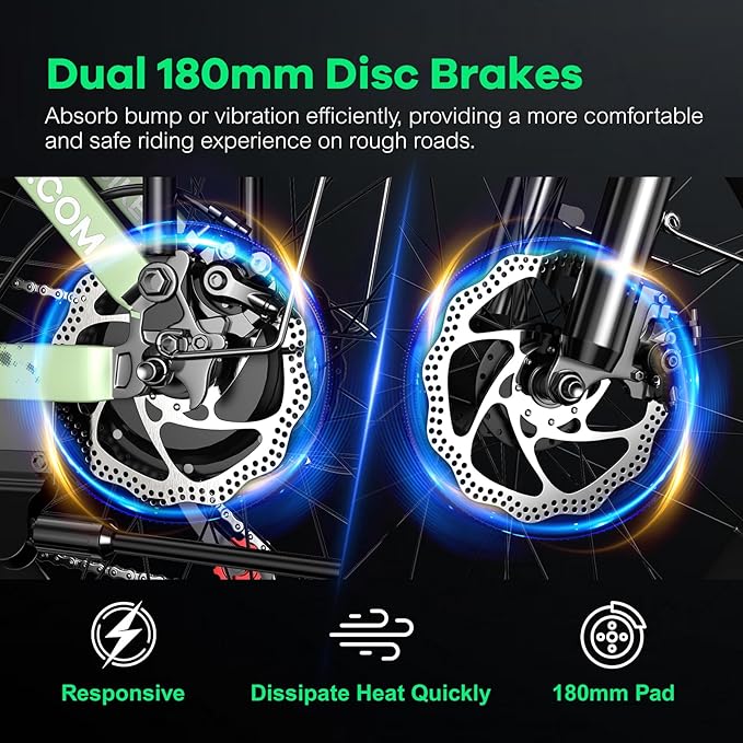 Foldable Electric Bike for Adults, 30+MPH, 48V 20Ah Removable Lithium Battery up to 80Miles, 20" Fat Tire 1000W Peak Motor Dirt Ebike Adult Electric Bicycle for Commute Beach Mountain E Bike-StrideForce Fitness