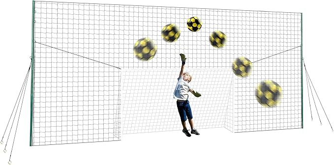 3-in-1 Soccer Training Rebounder & Goal Backstop Net - Soccer Goal for Volley, Passing, Solo Training - Outdoor Sports, Backyard Games-StrideForce Fitness