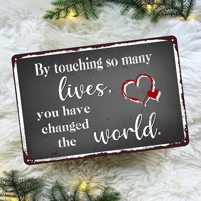 Nurse Retirement Gifts for Women, Nurses Practitioner Metal Tin Signs Home Decor Nursing School Graduation Happy Retirement Accessories Thank You Sign 8x12 Inch-StrideForce Fitness