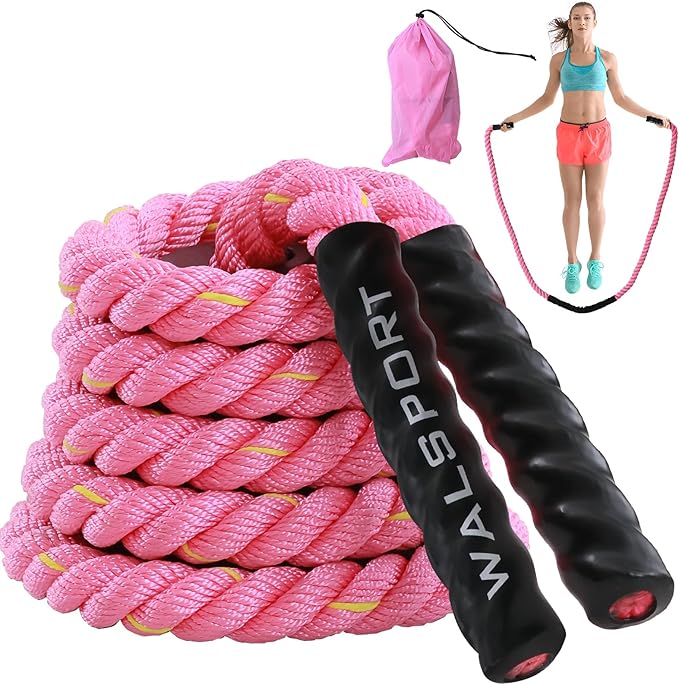 Weighted Jump Rope for Fitness – Heavy Skipping Rope for Women & Adults, Ideal for Home Gym Workouts, Strength Training, Weight Loss, and Boxing-StrideForce Fitness