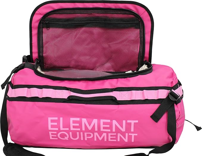 Element Equipment Trailhead Duffel Bag Shoulder Straps Waterproof Fuschia/Pink Large-StrideForce Fitness