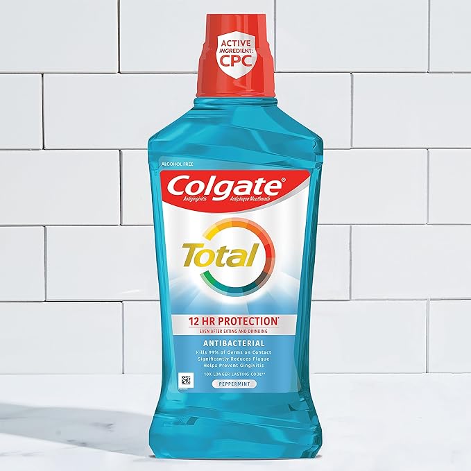 Colgate Total Advanced Pro-Shield Mouthwash, Peppermint - 60mL
