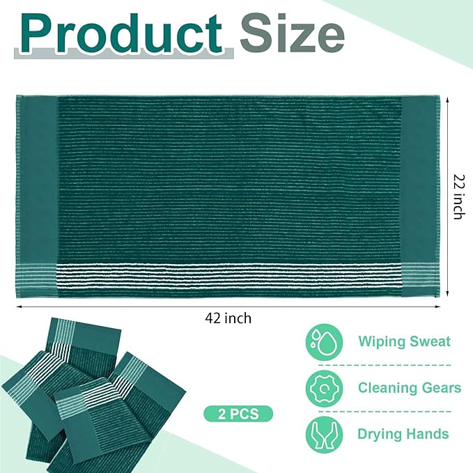 Mixweer Caddy Golf Towel 22" x 42" Large Caddy Towel Camping Sport Towels Cotton Soft Towels for Man Golf Lovers-StrideForce Fitness