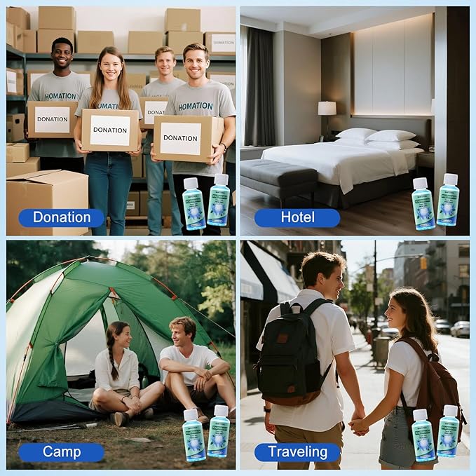 50 Pcs Mini Mouthwash Travel Size Bulk,Blue Portable Mint Flavor Mini Mouthwash Individual 35ml/1.2oz On The Go Mouth Wash Small Bottle for Travel,Office,Toiletry Kits