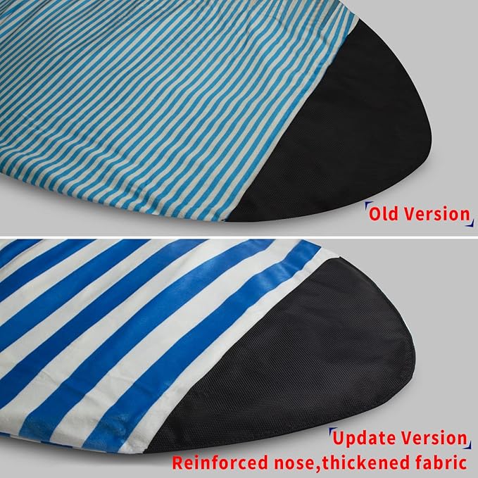 UCEDER Surfboard Sock Cover,Lightweight Stretch Board Bag for Sun Protection,Foldable Surfboard Sock Sleeve Perfect for Travel and Transportation-StrideForce Fitness