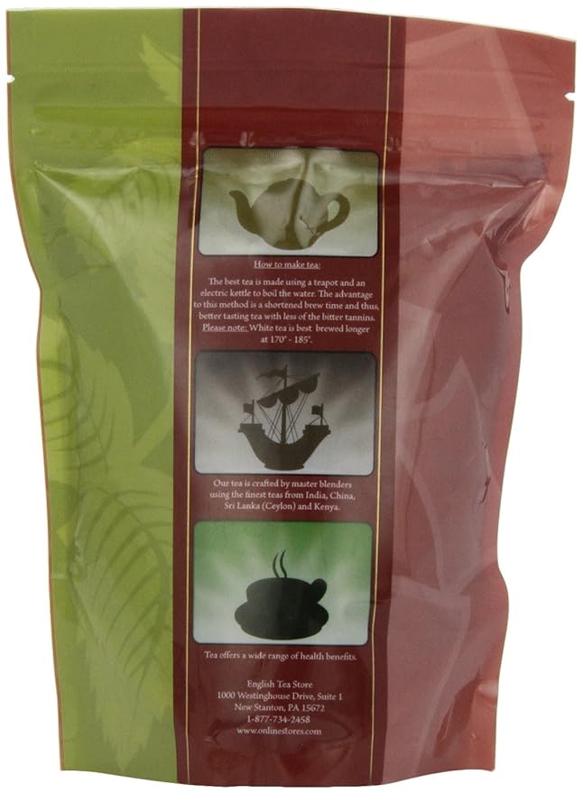 English Tea Store Young Pu-erh Tea | Loose Leaf Aged Chinese Pouches - 4oz | Earthy and Full-Bodied Fermented & Traditional Sun Withered and Stone Pressed | Smooth Complex Cup-StrideForce Fitness