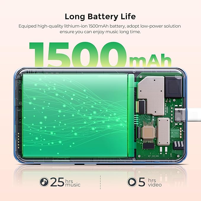 MP3 Player with Bluetooth and WiFi, innioasis 160GB Music Player with Spotify,Pandora,Amazon Music,4" Touch Screen Android MP4 MP3 Player for Kids with Libby,Audible,Audiobooks(White-Blue)-StrideForce Fitness