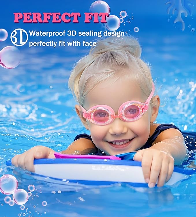 Aegend 2 Pack Kids Goggles, Swimming Goggles for Kids Age 4-16 Boys and Girls Youth, Anti-Fog Waterproof Anti-UV Pool Goggles-StrideForce Fitness