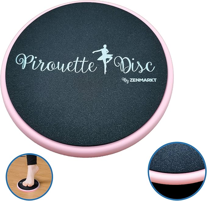 Ballet Pirouette Disc for Dancers - Portable Turn Disc for Dancing on Releve, Gymnastics and Ice Skaters - for Better Pirouette Technique, Releve, Turns and Dance Spinning-StrideForce Fitness