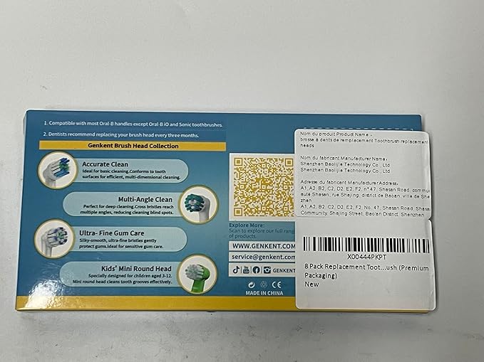 8 Pack Replacement Toothbrush Head Compatible with Oral B Toothbrush (Premium Packaging)