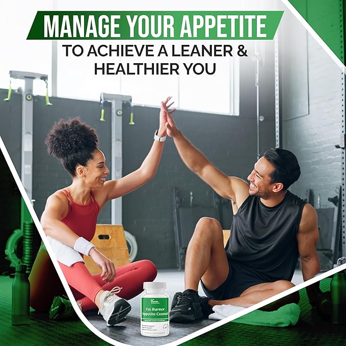 DR VITAMIN SOLUTIONS Fat Burner & Appetite Control Weight Loss Supplements for Women & Men - Metabolism Booster w/L-Carnitine, CLA, Chromium - Appetite Suppressant for Weight Loss - 60 Capsules-StrideForce Fitness