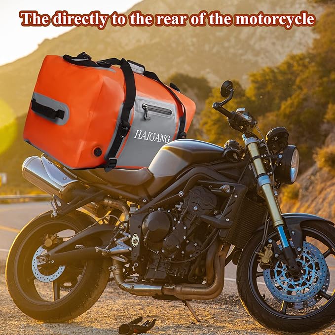 150L Waterproof Duffel Bag Travel Dry Bag, Large Capacity, Adjustable Thickened Straps and Handles, Zip Closure, Air Valve, Keep Equipment Safe, Suitable for Boating Rafting Orange-StrideForce Fitness