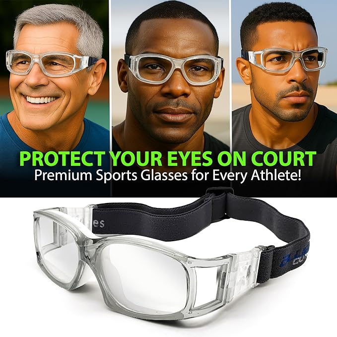 BLUE CUT Safety Outdoor Sports Goggles Unisex Anti Fog Ideal For Basketball Racquetball-StrideForce Fitness
