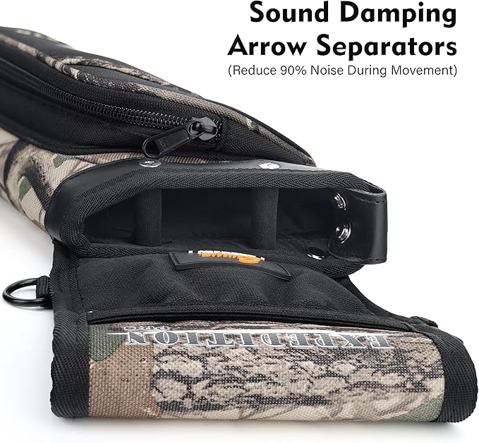 SUNYA X510 Field & Competition Hip Arrow Quiver | 3-Slot Noise-Free Archery Quiver with Sturdy Storage System (42x18cm)-StrideForce Fitness