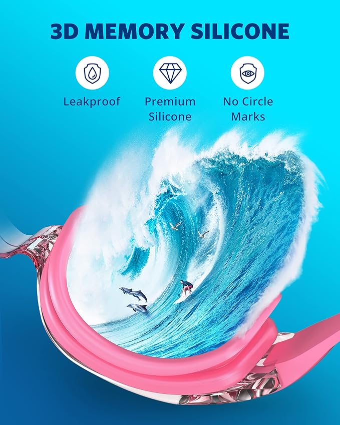 Aegend Swim Goggles, Swimming Goggles No Leaking Full Protection Adult Men Women Youth-StrideForce Fitness