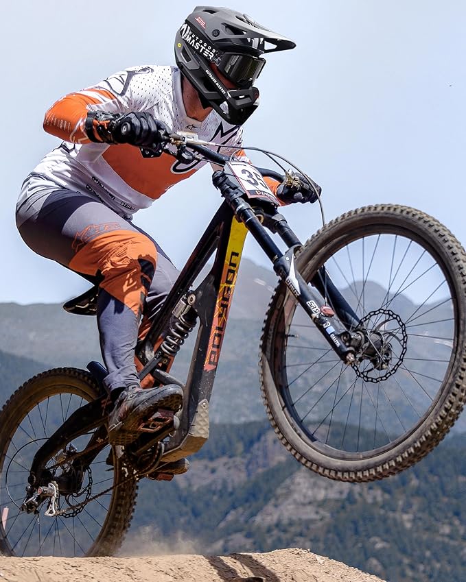 OutdoorMaster MIPS Full Face Mountain Bike Helmet for Men & Women - Two Removable Chin Pad, Ventilation Lightweight - Racing Downhill DH BMX MTB Helmet-StrideForce Fitness