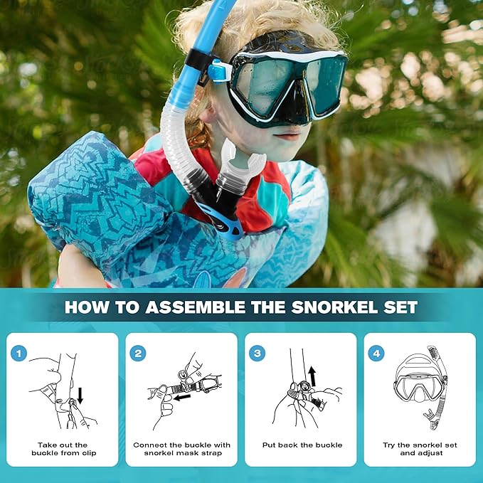 Diving Dry Snorkel, Easy Breath Diving Snorkel for Snorkeling, Scuba Diving, Freediving, Swimming Training, Design with Food-Grade Silicone Mouthpiece/Top Dry Valve for Adult Youth-StrideForce Fitness