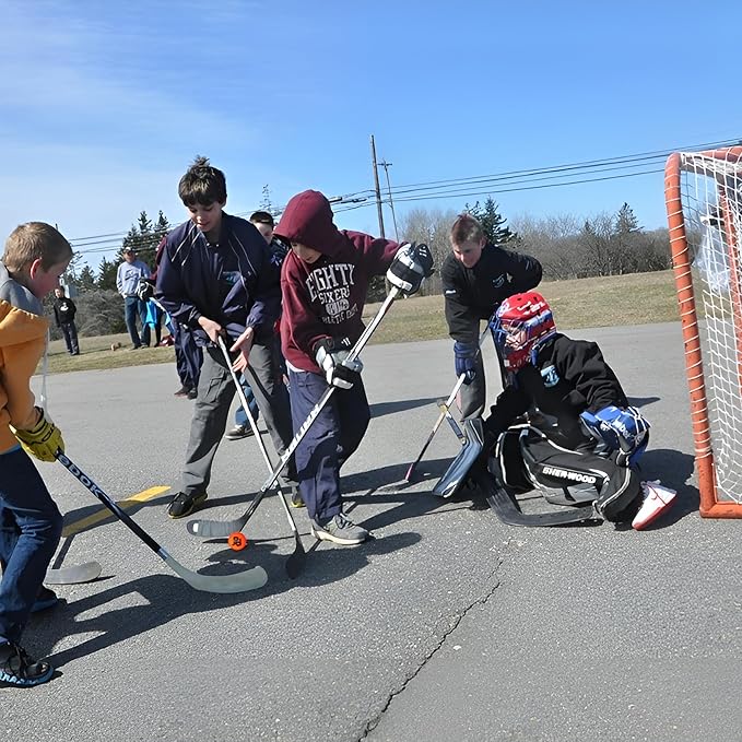 Premier Sports – 54“ Junior Steel Street Hockey Goal – Portable Hockey Net for Indoor & Outdoor Use – Hockey Training Equipment-StrideForce Fitness