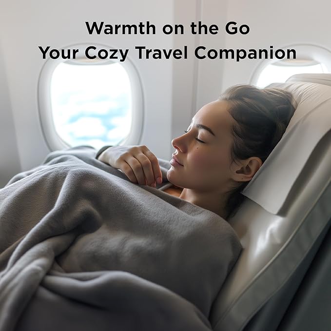 Bedsure Fleece Blanket Twin Size Grey - 300GSM Lightweight Plush Fuzzy Cozy Soft Warm Blanket for Bed, Sofa, Couch, Travel, Camping, 60x80 inches-StrideForce Fitness