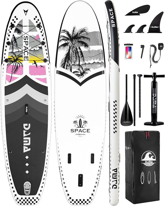 DAMA 11'*34"*6" Inflatable Paddle Board, Paddle Boards for Adults,Sup,Lightweight and Durable, Easy to Inflate, Versatile in Style, Fully Functional, Equipped w/High Grade Accessories.-StrideForce Fitness