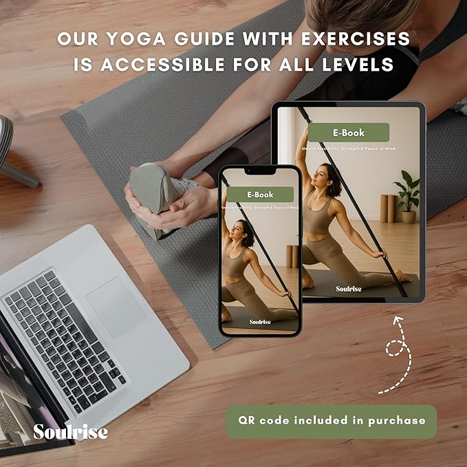 Yoga Stick for Mobility Exercise, Stretching, Pilates, Physical therapy, Fitness and other Workout - Adjustable 5 ft Pole will fix Posture, Stretch, Balance and Flexibility Training - Incl free E-book-StrideForce Fitness