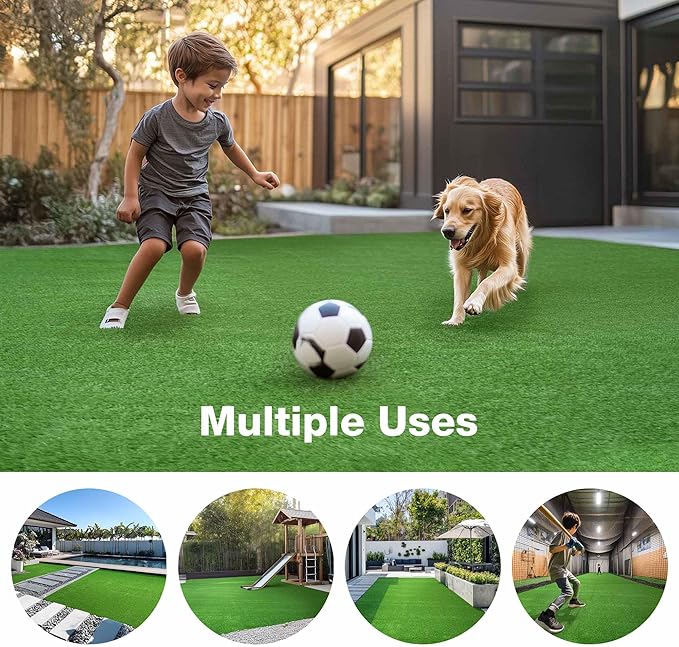 Yescom Sports Sled Strips Turf Gym Turf Flooring for Weight Sled Push Gym Equipment Outdoor Indoor Use 33'x3'(99 Sq.Ft) 0.8" H-StrideForce Fitness