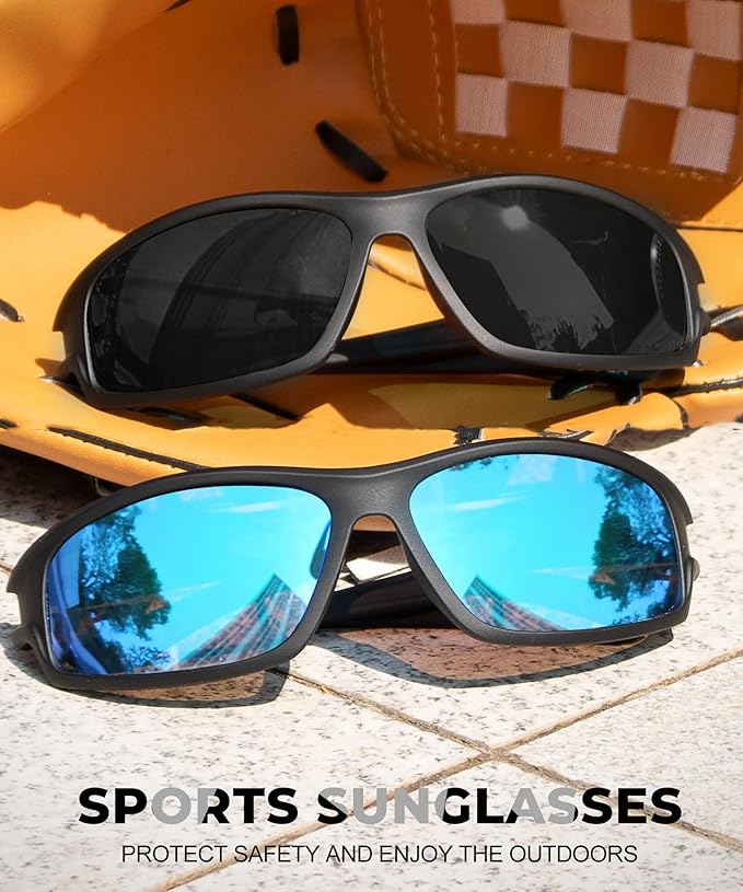 Polarized-Sunglasses-Men Sports Mens-Sunglasses: Sun-Glasses with UV400 Protection for Driving Golf Fishing Running-StrideForce Fitness