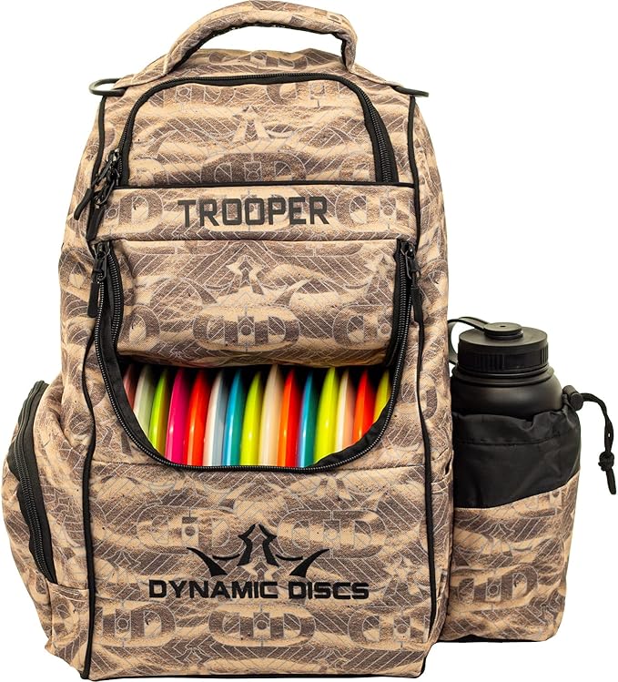 Dynamic Discs Trooper Disc Golf Bag | Large Frisbee Bags with 18+ Discs Capacity | Lightweight & Durable Backpack | Great Gifts or Disc Golf Accessories for Men | Ideal for Beginners & Pro Players-StrideForce Fitness