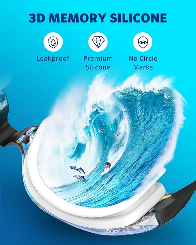 Aegend Swim Goggles, Swimming Goggles No Leaking Full Protection Adult Men Women Youth-StrideForce Fitness